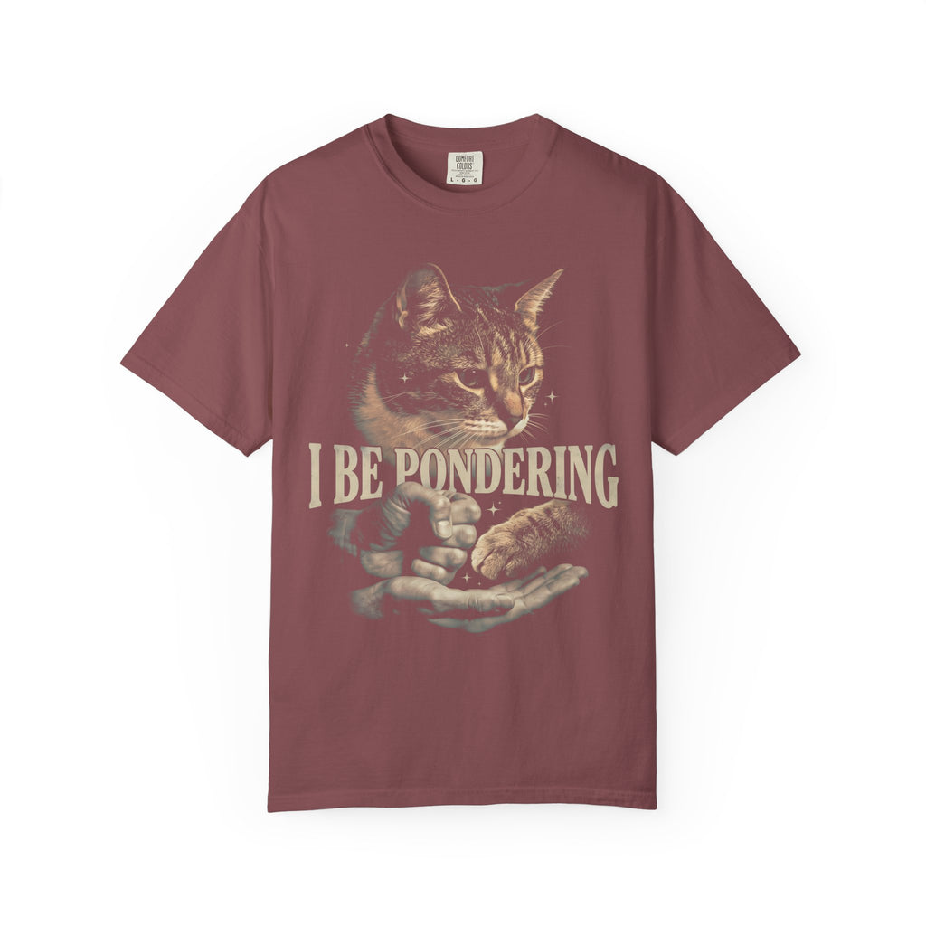 I Be Pondering Cat Classic Tee | Vintage Meme | Paw Shake
