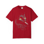 Nuit Black Cat Classic Tee | Edgy Vintage Art | Night Cigarette