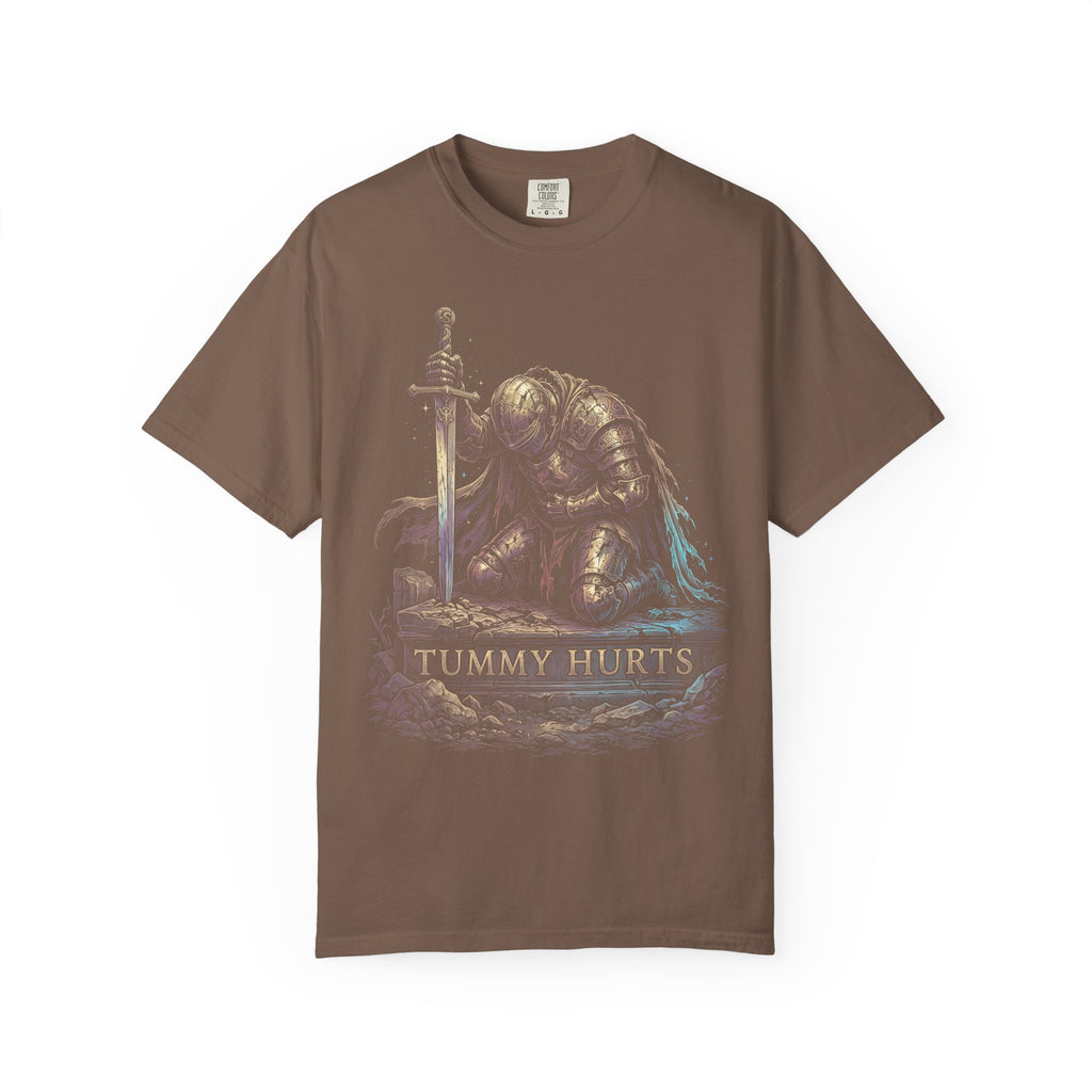 Tummy Hurts Classic Tee | Fantasy Knight | Iridescent Art