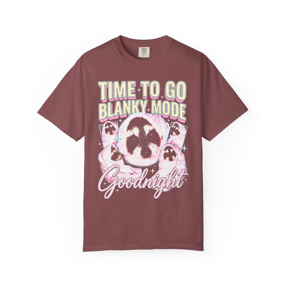 Time To Go Blanky Mode Classic Tee | Goodnight Funny Raccoon