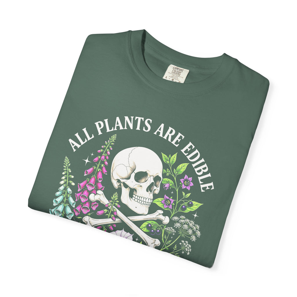 All Plants Are Edible Classic Tee | Vintage Skull | Botany Gift