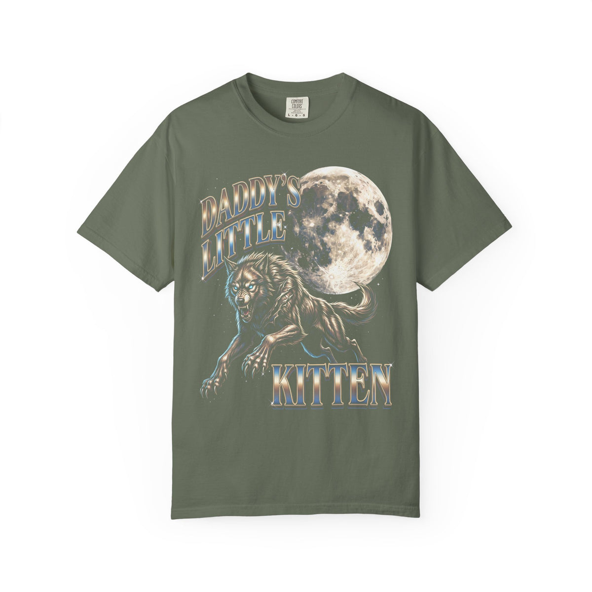 Daddys Little Kitten Classic Tee | Werewolf Moon | Fantasy Art
