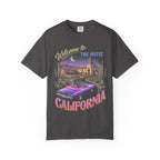 Hotel California Classic Tee | Retrowave Car | Vaporwave Art