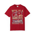WTF Is A Kilometer Classic Tee | Patriotic Meme | USA Flag
