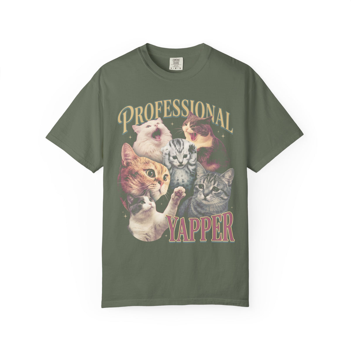 PROFESSIONAL YAPPER Classic Tee | Screaming Cat | Funny Meme