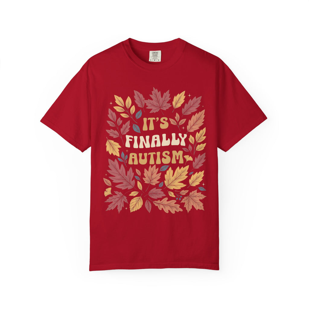 It's Finally Autumn Classic Tee | Fall Leaves | Vintage Floral