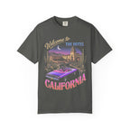Hotel California Classic Tee | Retrowave Car | Vaporwave Art