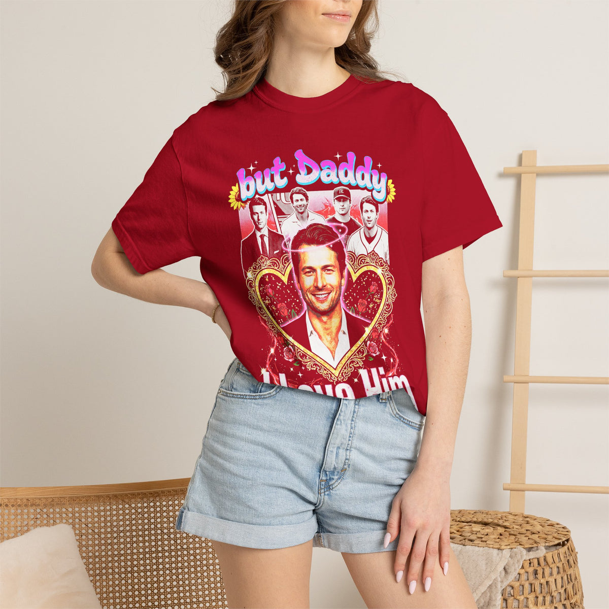Glen Powell Classic Tee | But Daddy I Love Him | 90s Gift