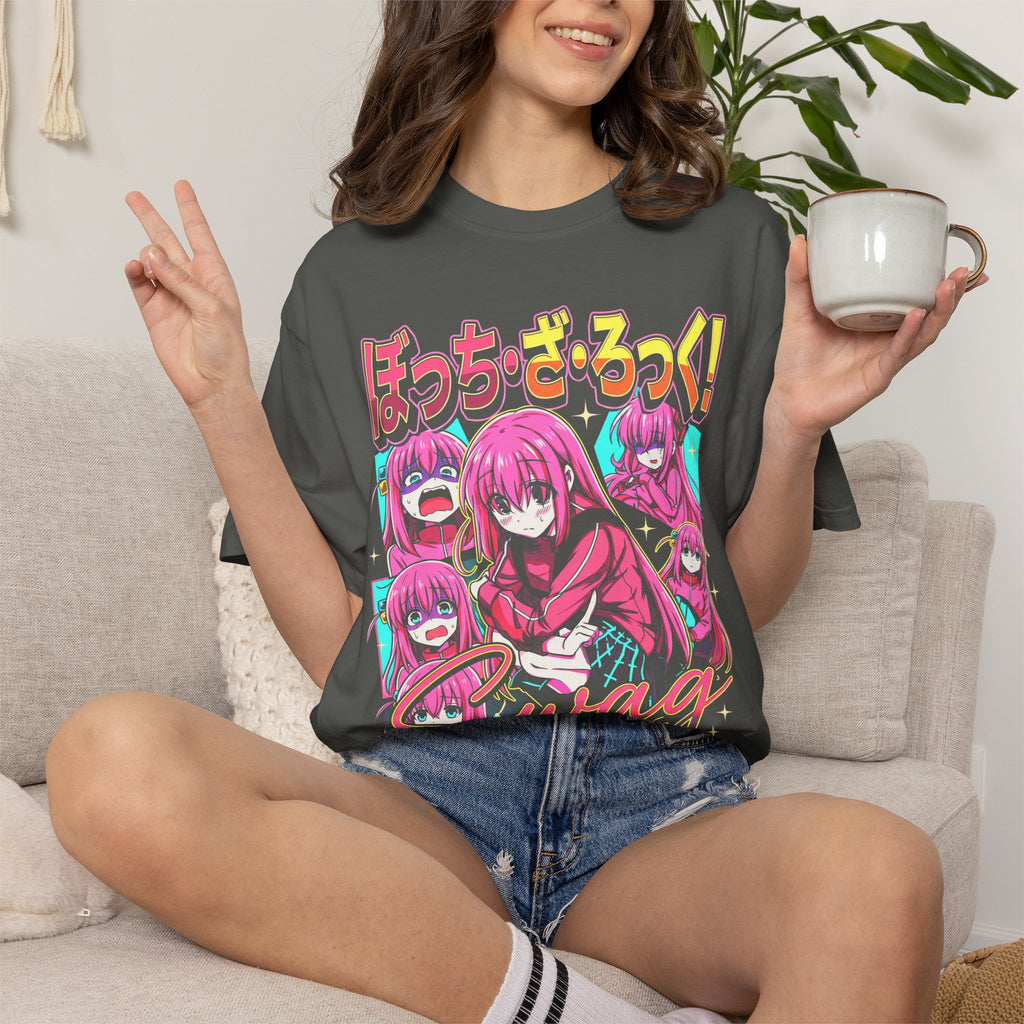 Pink Hair Anime Girl Classic Tee | Y2K Kawaii | Retro Gift
