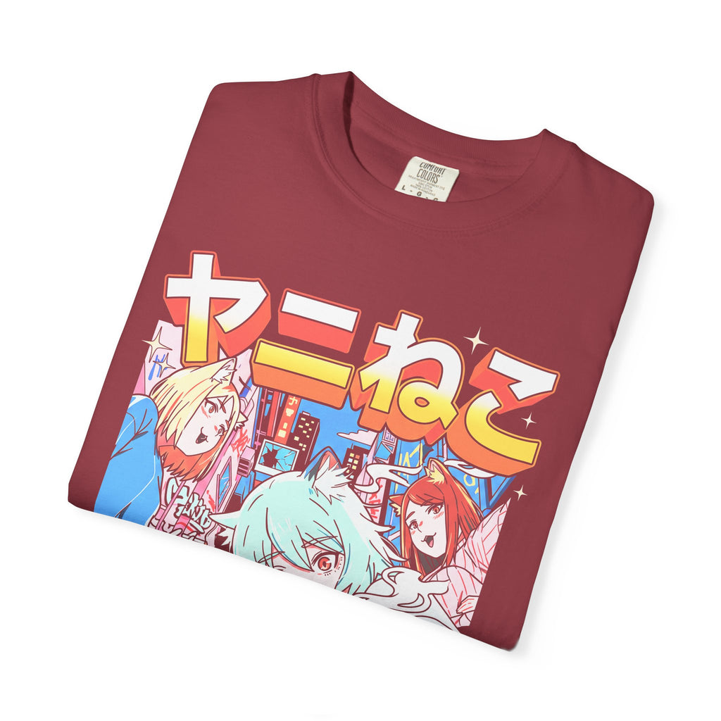 Neko Alley Squad Classic Tee | Anime Cat Girl | Retro Graphic