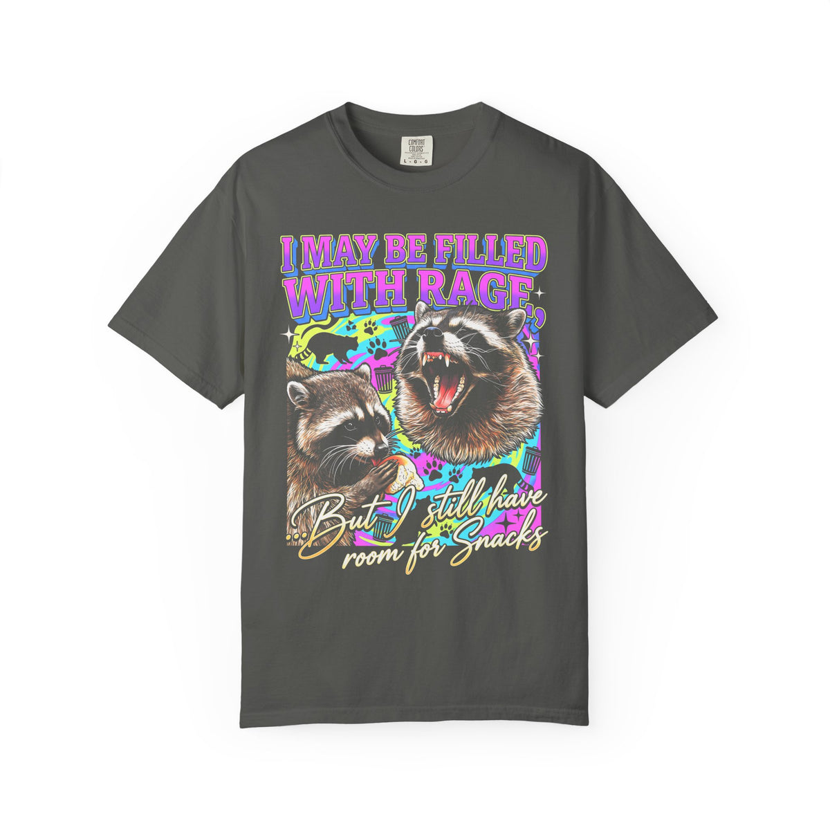 I May Be Filled With Rage Classic Tee | Raccoon Meme Gift