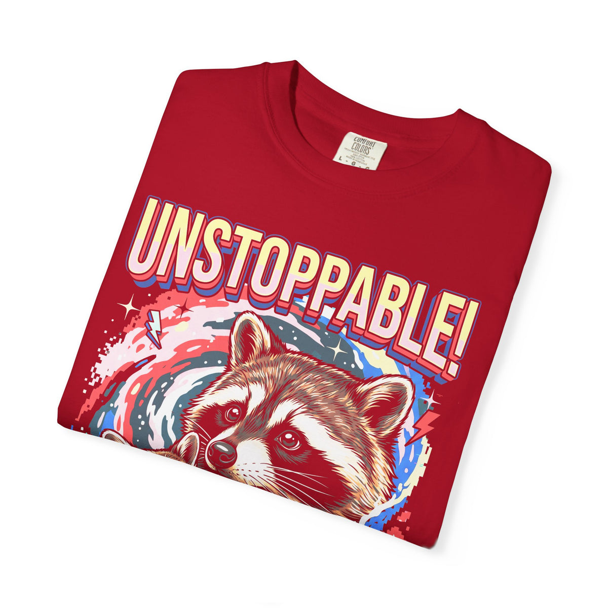 Unstoppable Overthinking Raccoon Classic Tee | 90s Funny Gift