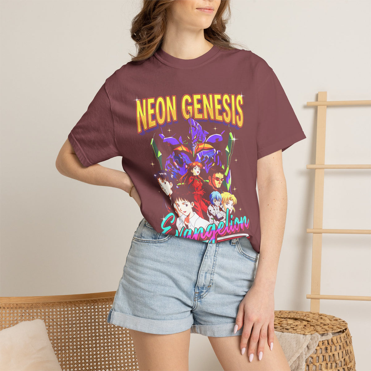 Retro Mecha Pilot Classic Tee | Neon Robot | Sci-Fi Anime Gift