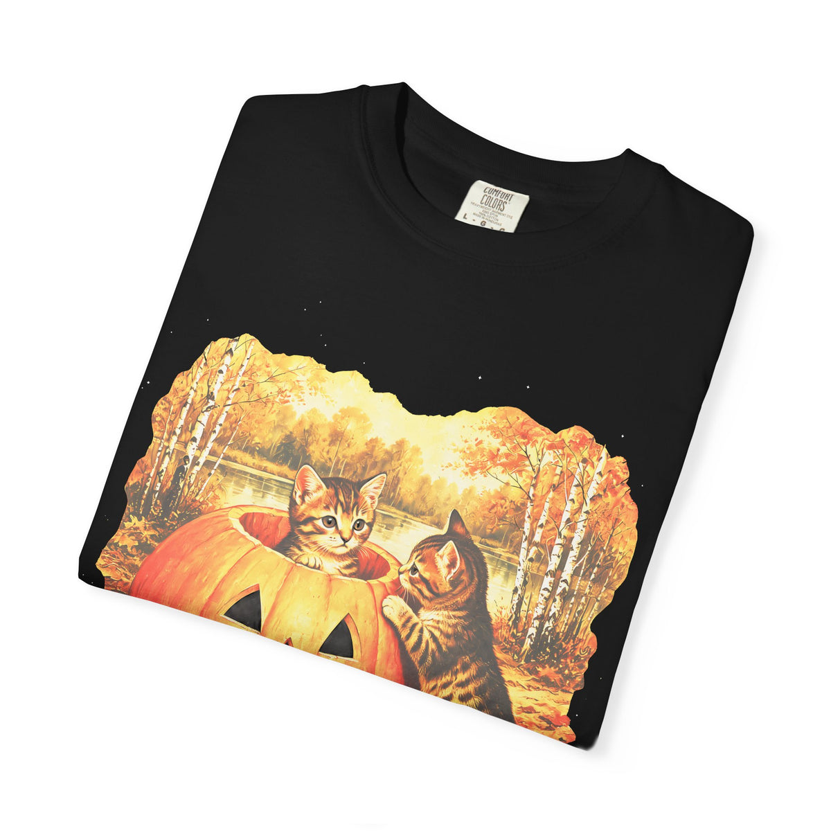 Halloween Kittens Classic Tee | Autumn Pumpkin | Cat Gift