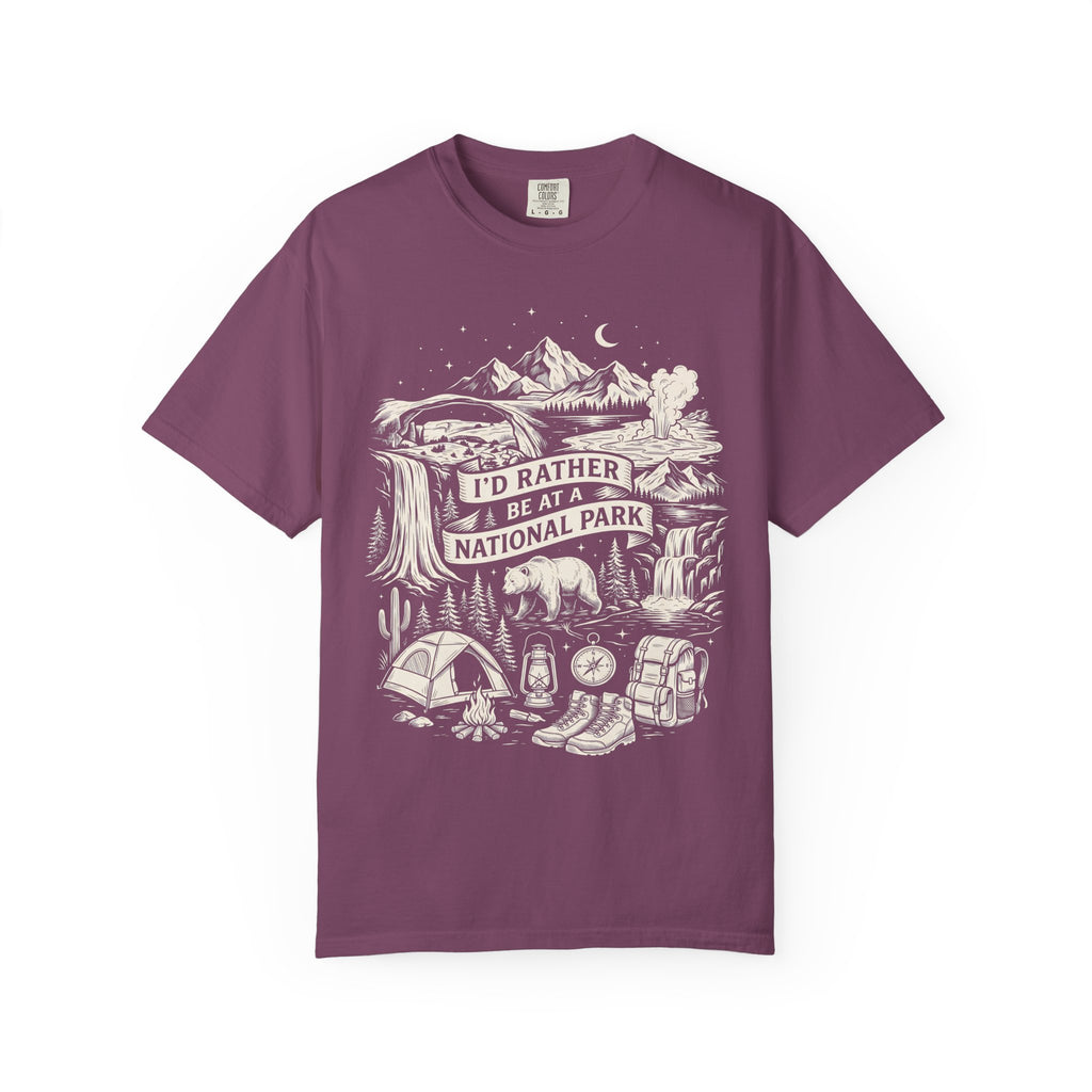 I'd Rather Be At A National Park Classic Tee | Hiking Bear Camping
