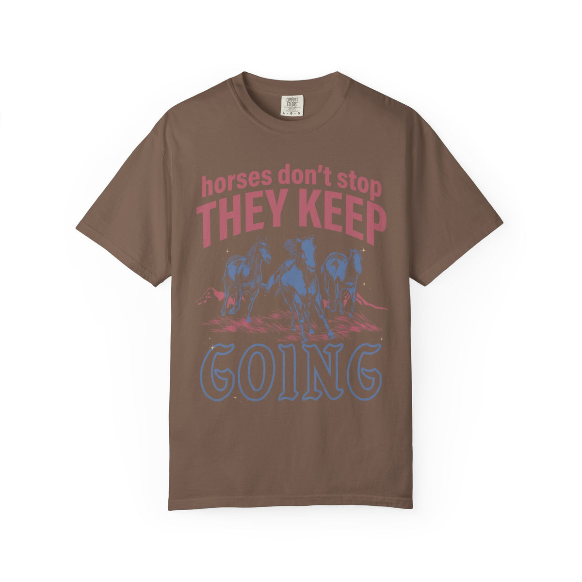 Horses Don't Stop Classic Tee | Galloping Western | Running