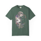 Cosmic Galaxy Cats Classic Tee | Celestial Moon | Space Nebula