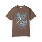 Stacked Cat Portraits Classic Tee | Neon Psychedelic Art
