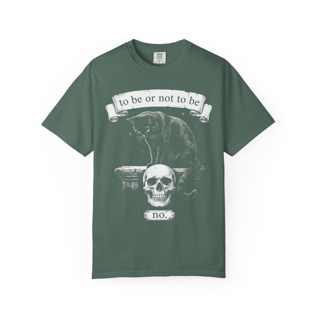 To Be Or Not To Be No Classic Tee | Black Cat Skull Art