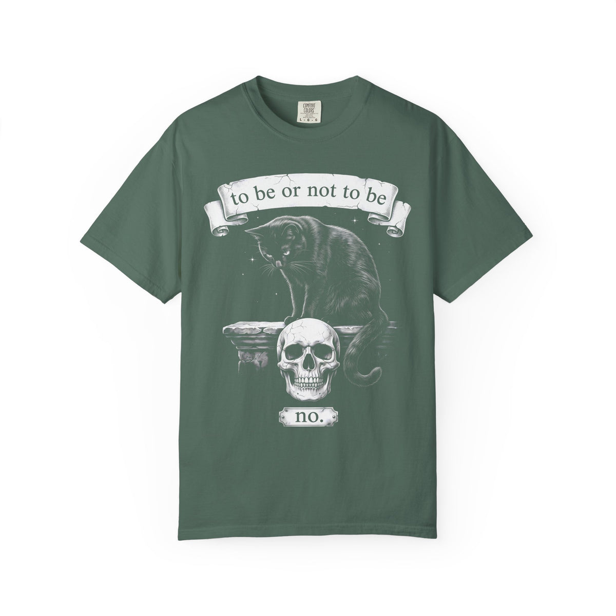 To Be Or Not To Be No Classic Tee | Black Cat Skull Art