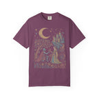 Medieval Knight And Lady Classic Tee | Vintage Romance | Castle Moon