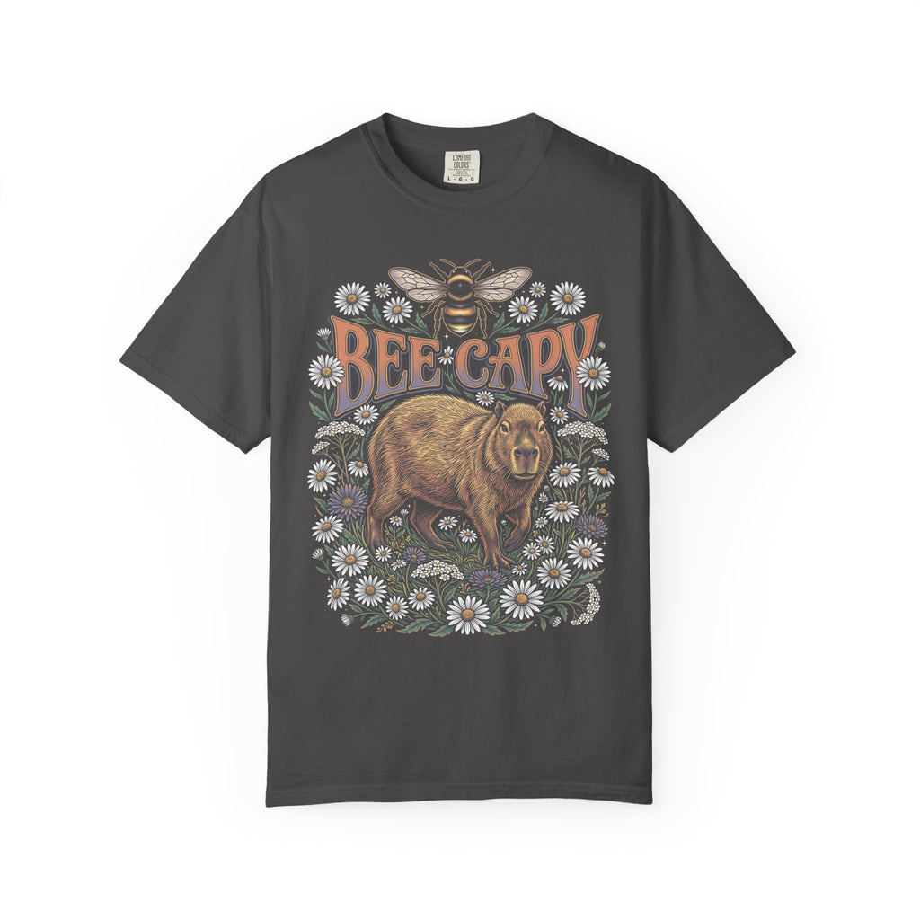 Bee Capy Classic Tee | Capybara Bumblebee | Floral Nature