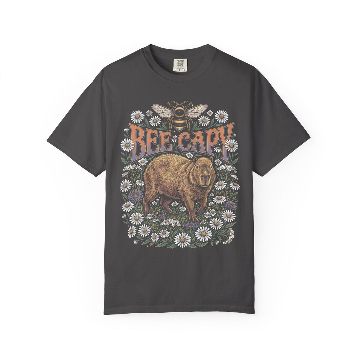Bee Capy Classic Tee | Capybara Bumblebee | Floral Nature