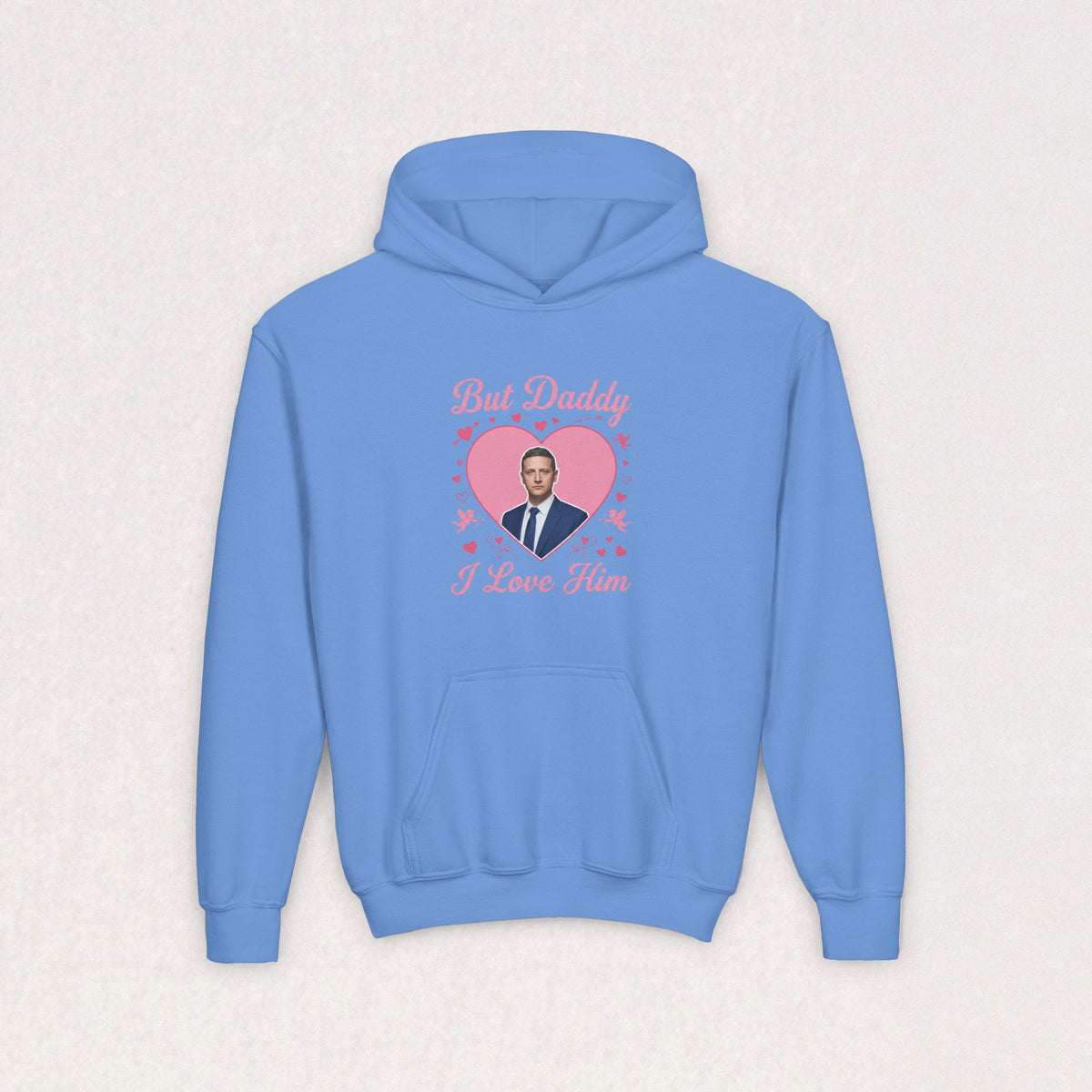 But Daddy I Love Him, Tim Robinson Youth Heavy Blend Hooded Sweatshirt