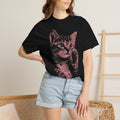 Cosmic Red Kitten Classic Tee | Galaxy Feline | Starry Sparkles