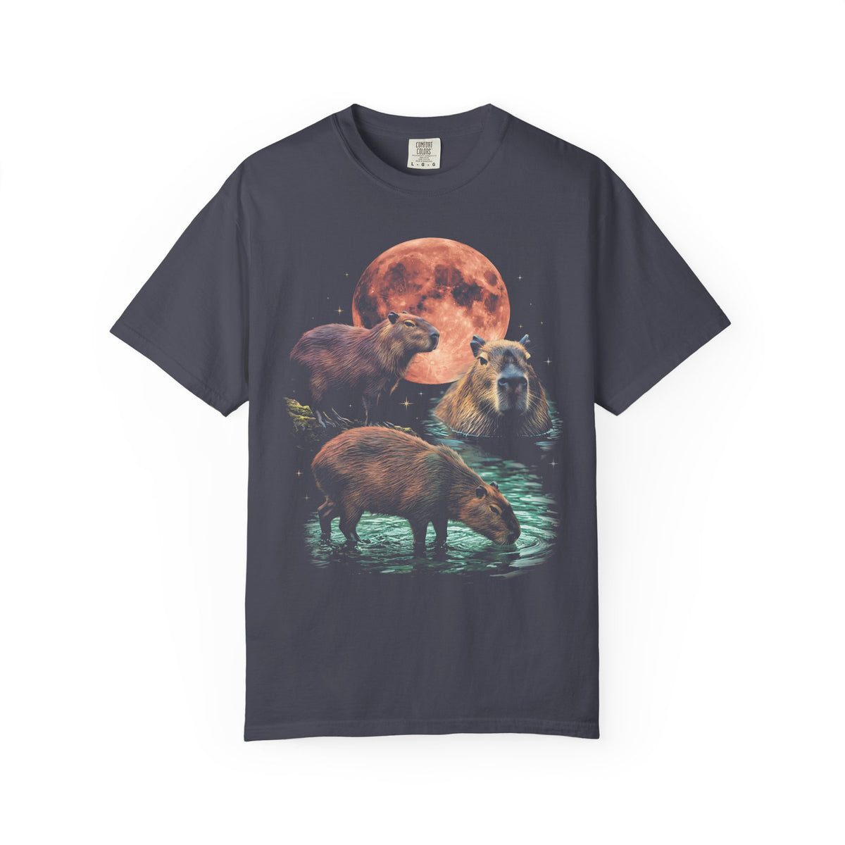 Blood Moon Capybara Classic Tee | Animal Lover | Vintage Bootleg