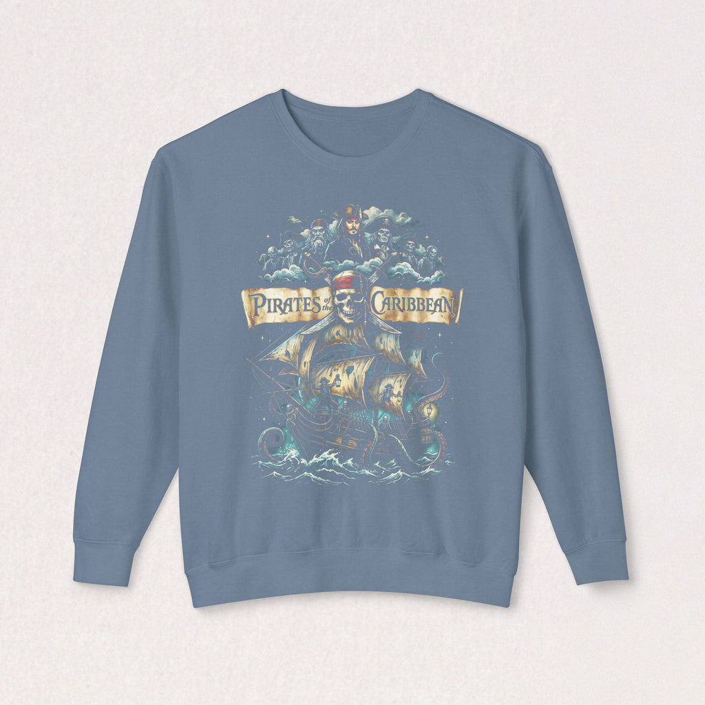 Pirates of the Caribean Skull Ship Crewneck Sweatshirt