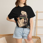 Mystical Library Cats Classic Tee | Occult Alchemy | Antique Book