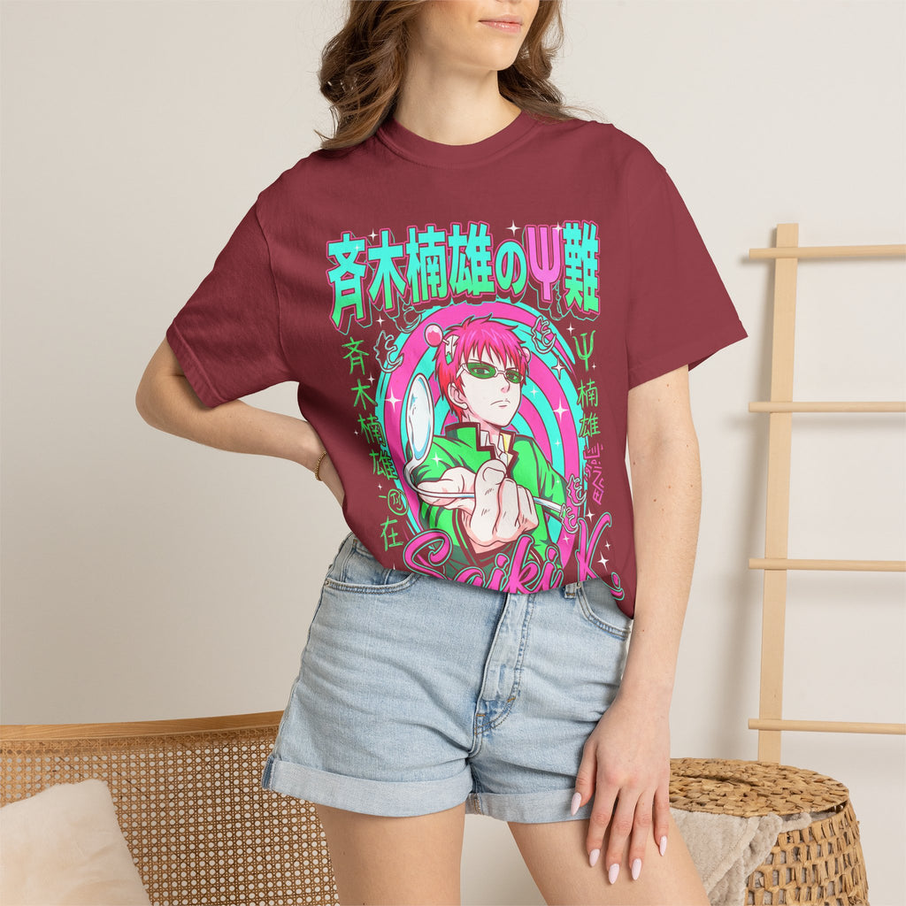 Psychic Boy Pink Hair Classic Tee | Retro Anime | 90s Vintage