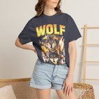 Wolf Lightning Classic Tee | Vintage 90s | Animal Lover Gift