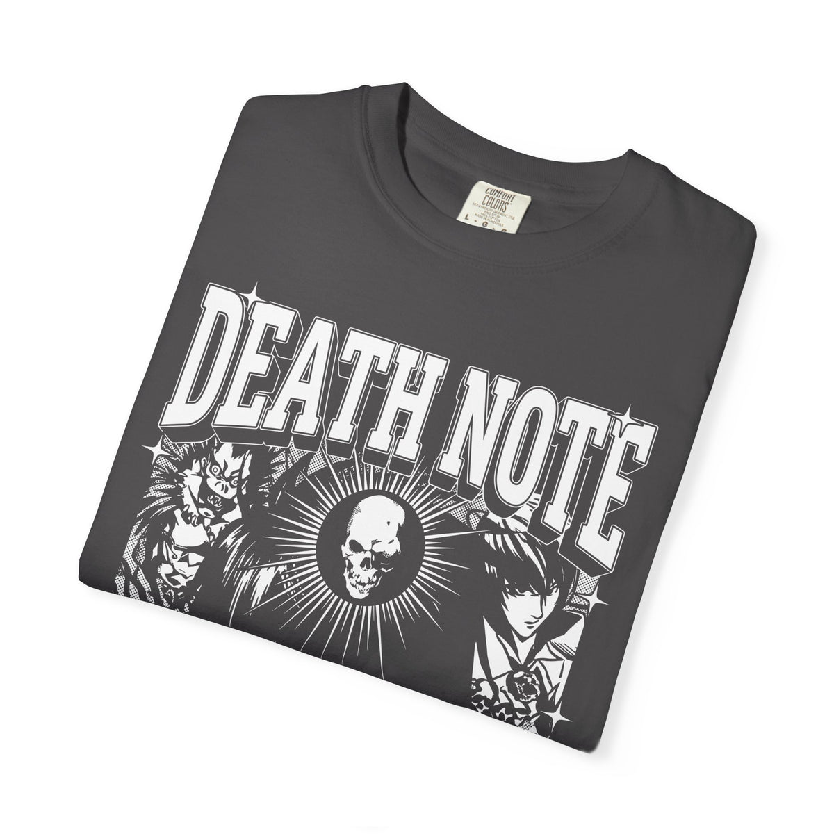 Gothic Skull Manga Detective Classic Tee | Dark Anime Gift