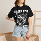 Bigger Fish Gets Fried T-Shirt - Funny Skater Fish Meme Graphic Tee
