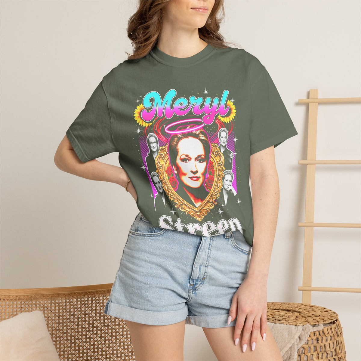 Meryl Streep Classic Tee | 90s Vintage | Actress Gift