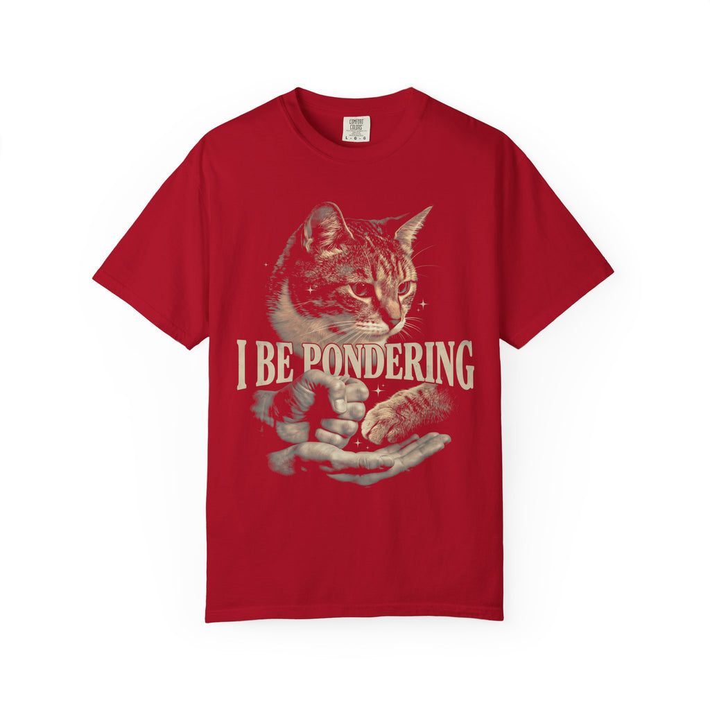 I Be Pondering Cat Classic Tee | Vintage Meme | Paw Shake