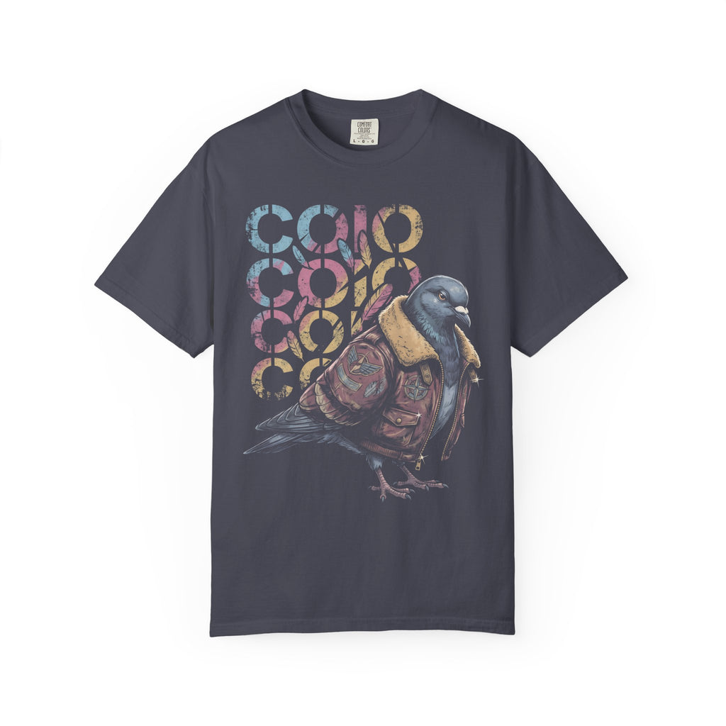 Dapper Pigeon Aviator Classic Tee | Retro Sketch | Feather Art