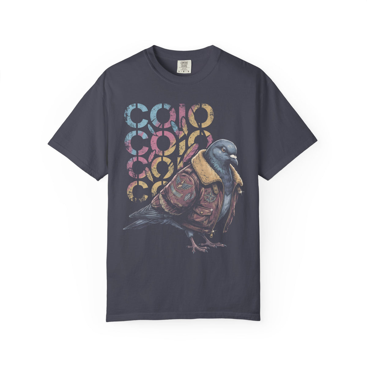 Dapper Pigeon Aviator Classic Tee | Retro Sketch | Feather Art