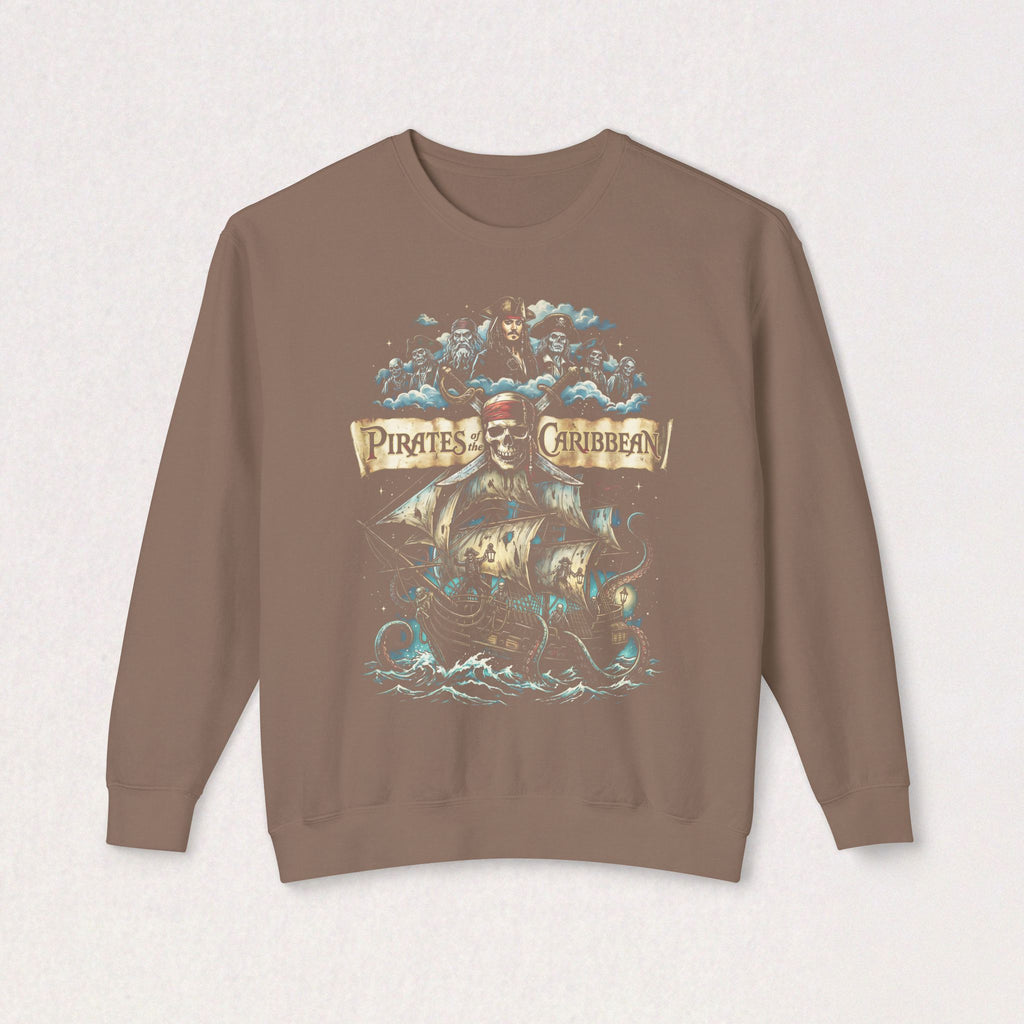 Pirates of the Caribean Skull Ship Crewneck Sweatshirt