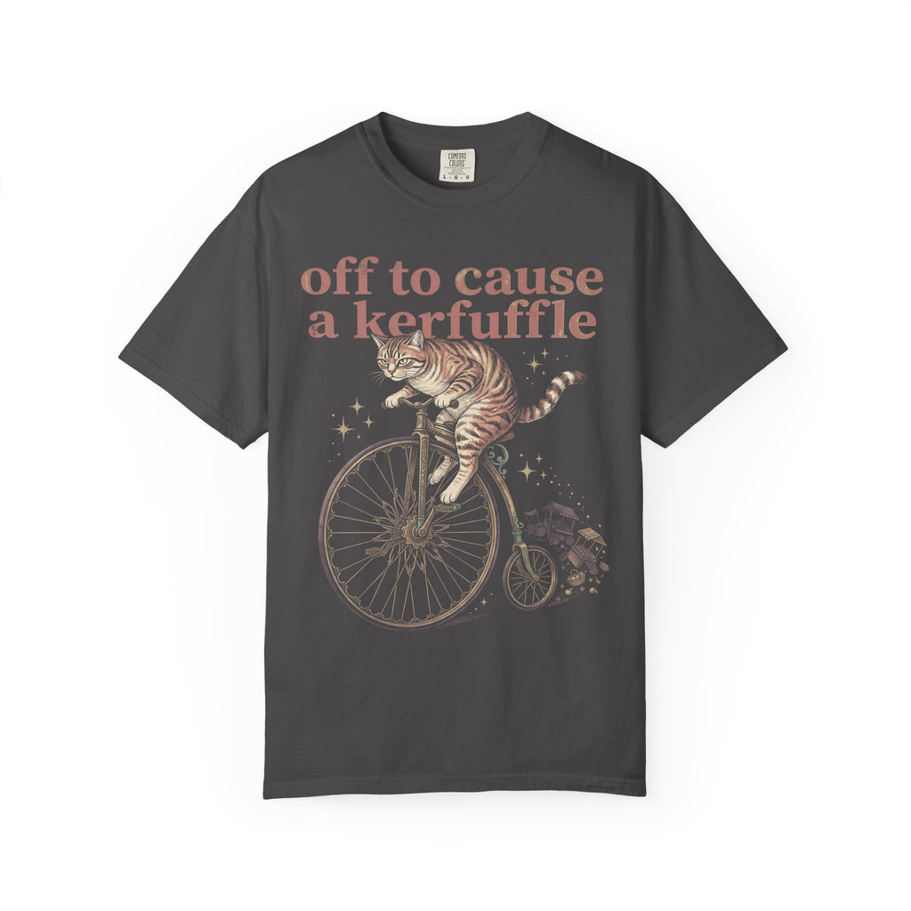 Off To Cause A Kerfuffle Classic Tee | Tabby Cat | Vintage