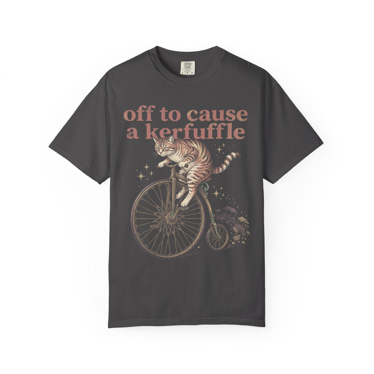 Off To Cause A Kerfuffle Classic Tee | Tabby Cat | Vintage