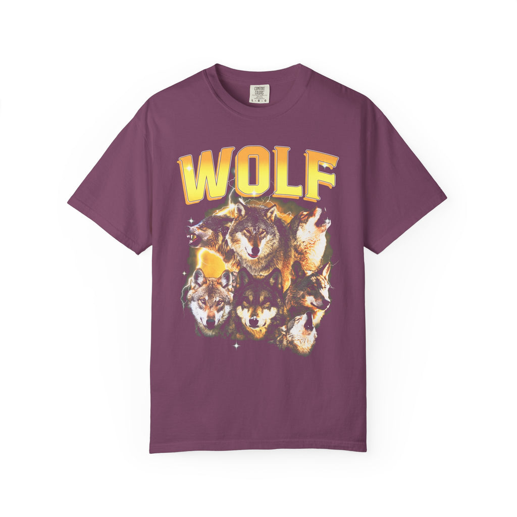 Wolf Lightning Classic Tee | Vintage 90s | Animal Lover Gift