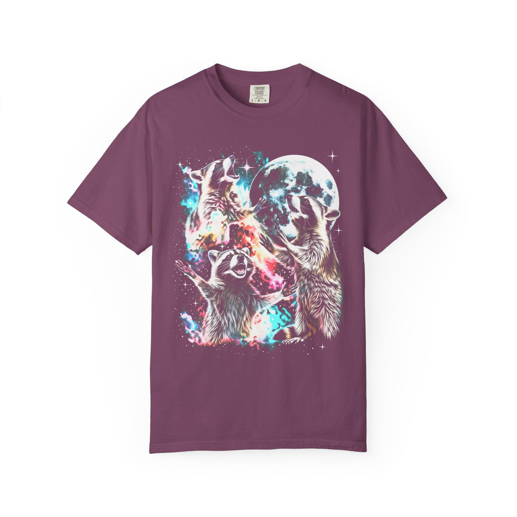 Space Raccoon Moon Classic Tee | Vintage Retro | Sci-Fi Gift