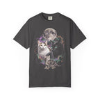 Cosmic Galaxy Cats Classic Tee | Celestial Moon | Space Nebula