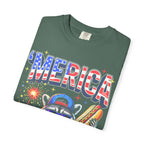 Merica Patriotic Raccoon Classic Tee | 4th Of July | USA Flag