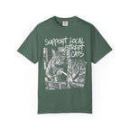 Support Local Street Cats Classic Tee | Smoking Cat Art