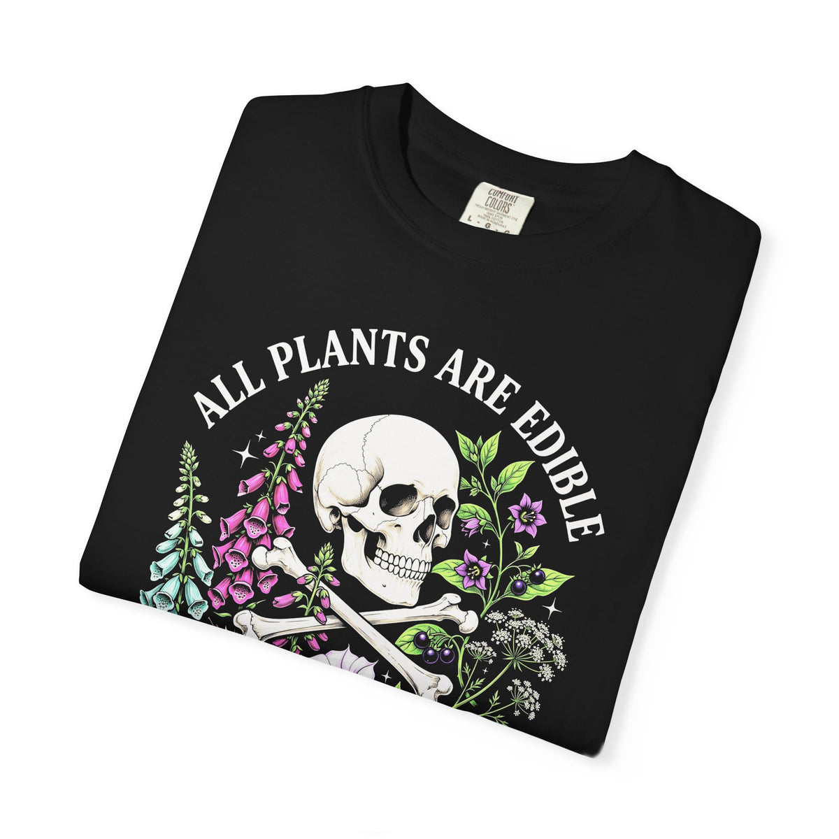 All Plants Are Edible Classic Tee | Vintage Skull | Botany Gift