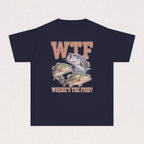 WTF (Where's The Fish?) Youth Fishing Kids Tee